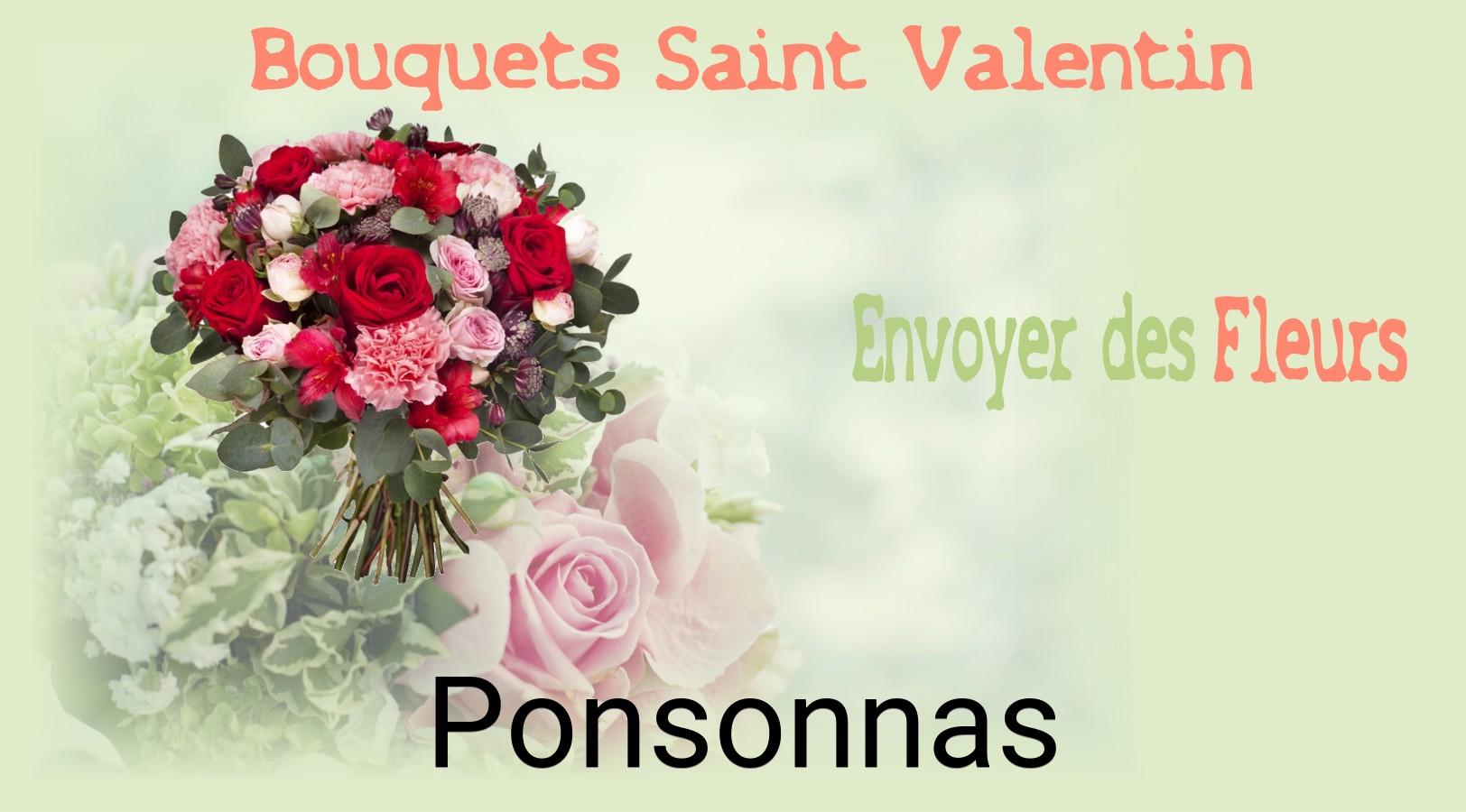 Roses de Saint-Valentin livrées à Ponsonnas